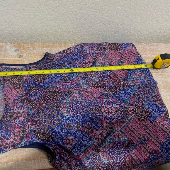 Bobbie Brooks Multi Color Sheer Lined Tank Top - Picture 2 of 7